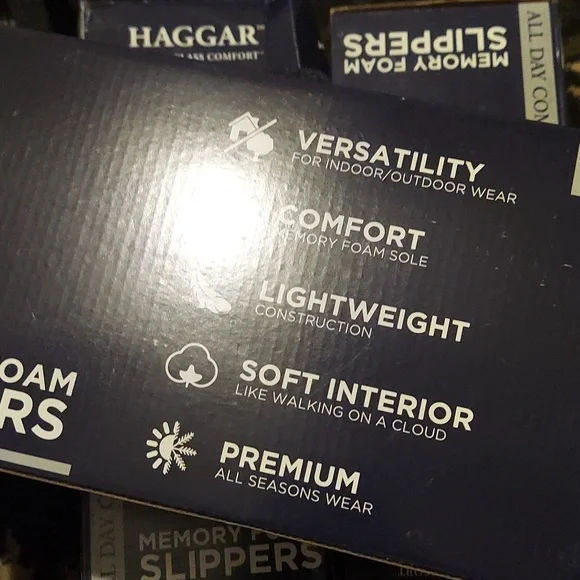 Haggar Men's Microsuede Trim Bumper Felt Clogs - CHARCOAL - Picture 4 of 4